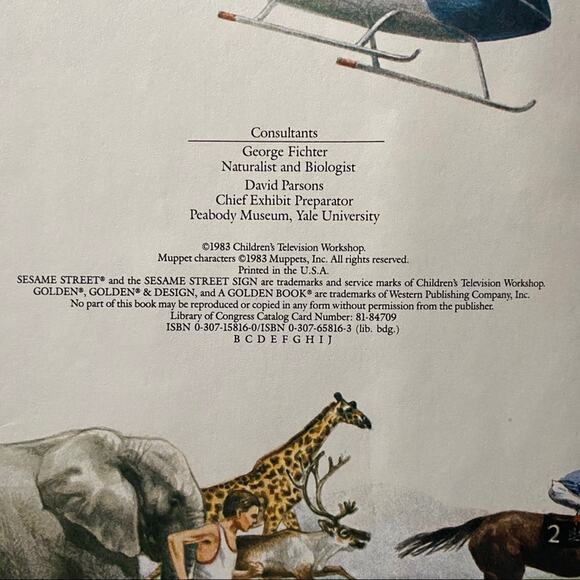 A Golden Book Sesame Street Question and Answer Book About Animals 1983 Book - Picture 3 of 5